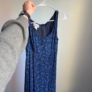 Bobbie floor length floral dress.